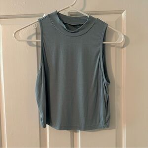 SHEIN Sleeveless Blue Muscle Tee